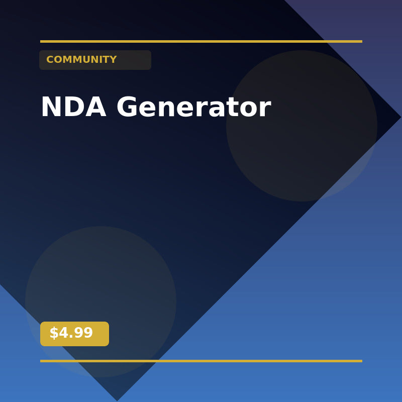 NDA Generator - Community AI Agent
