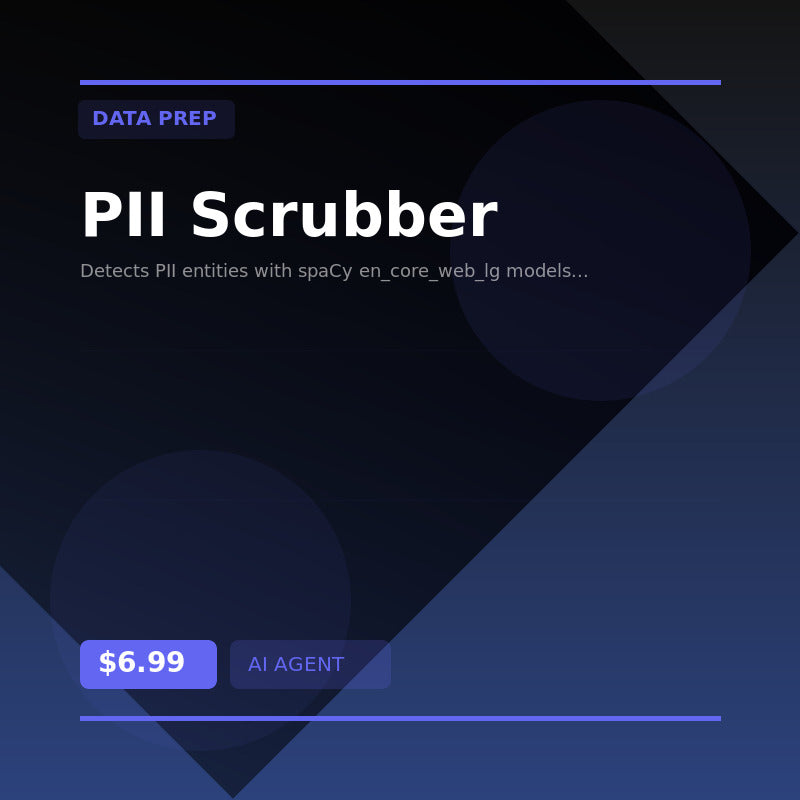 🛡️ PII Scrubber — AI agent for Data Prep