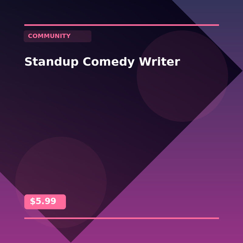 Standup Comedy Writer - Community AI Agent