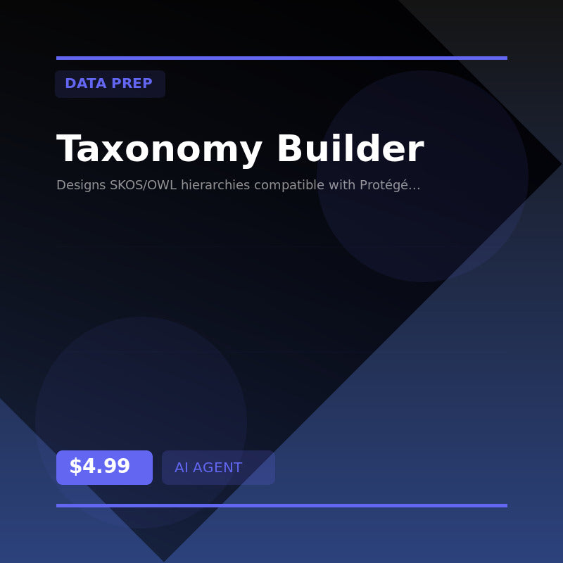 🏷️ Taxonomy Builder — AI agent for Data Prep