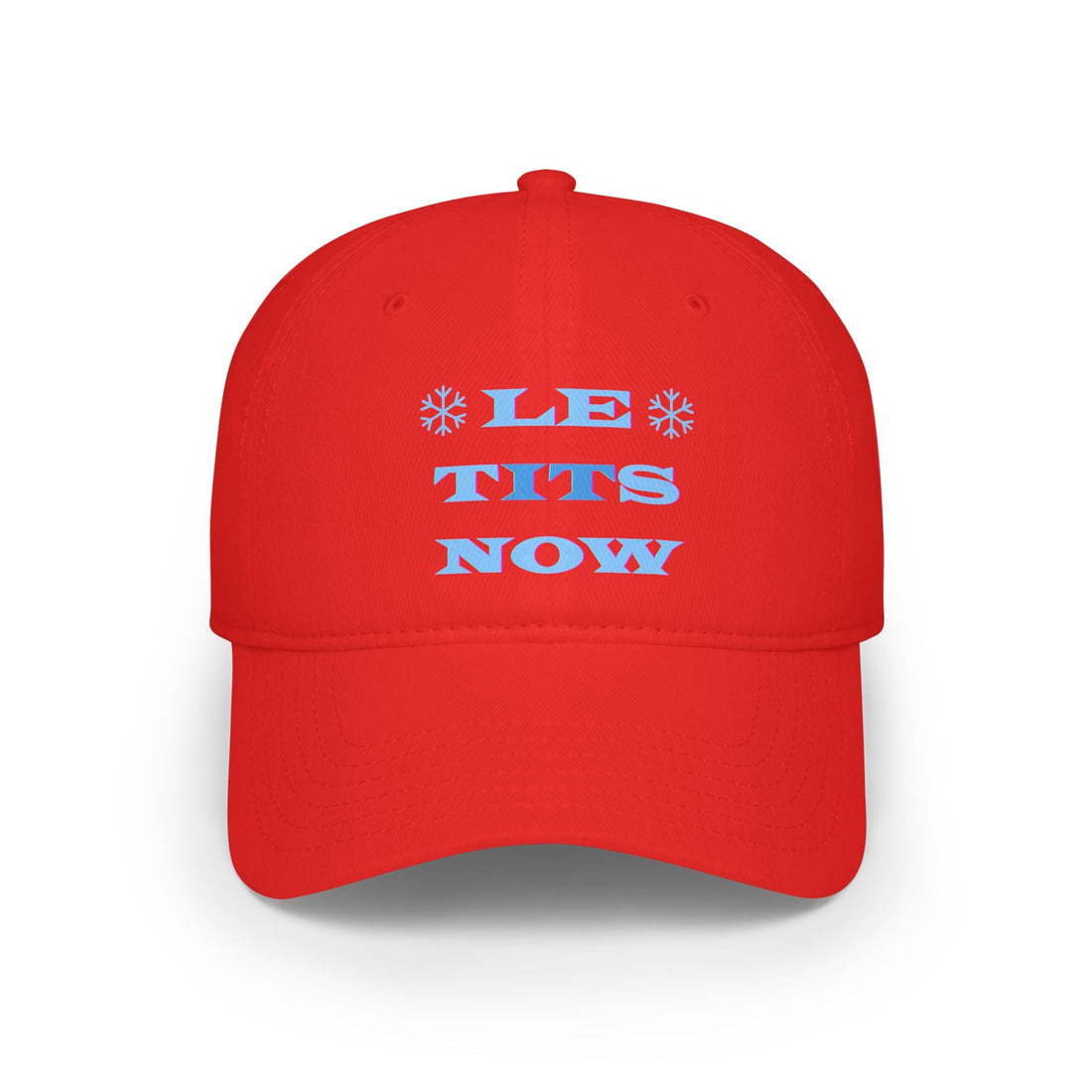 LETitSNOW Cap: Fun Festive Holiday Baseball Cap Gift