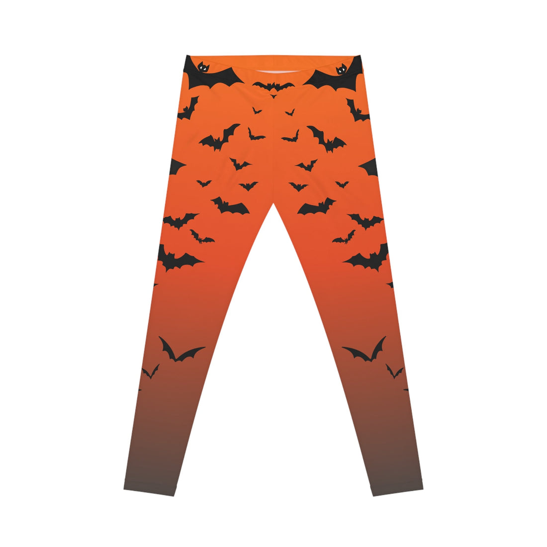 Halloween Bat Print Leggings for Women, Spooky Fitness Wear,...