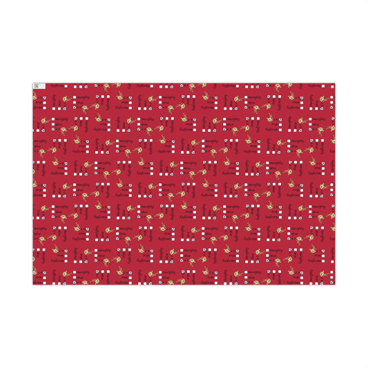 Naughty, Nice 6 7 Christmas Gift Wrap Paper: Wrap Wild!
