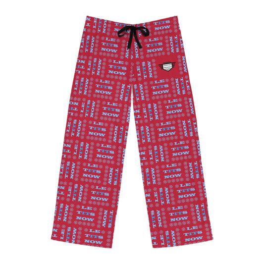 Sleigh All Night in 'LETitSNOW Le Tits Now' Naughty PJ Pants