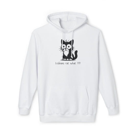 Why Lesbians Purr for 'Eat What?!' Cute Black Cat Pullover – Made in USA