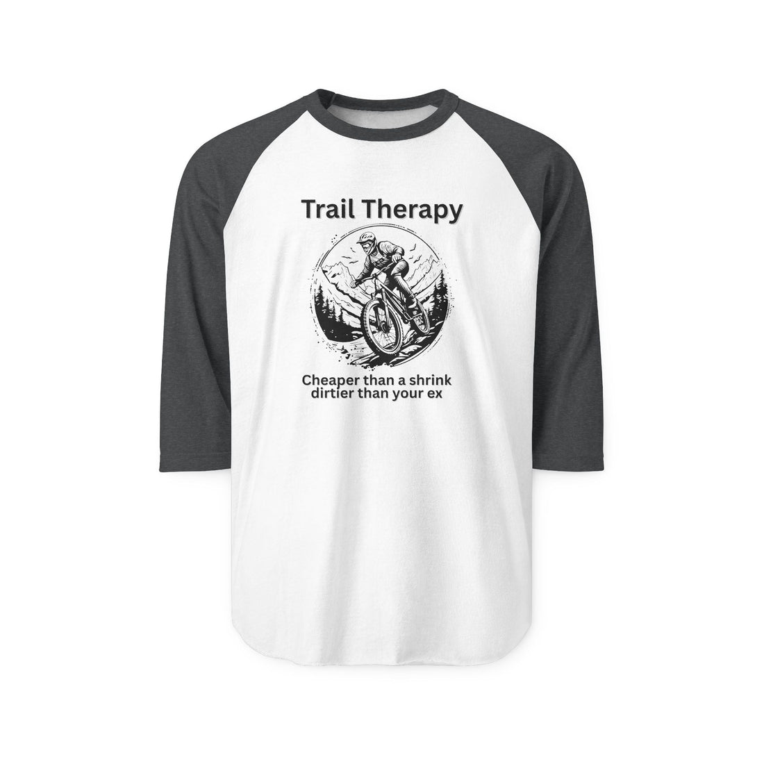 Why Klunkers Love Trail Therapy Funny Raglan Shirt