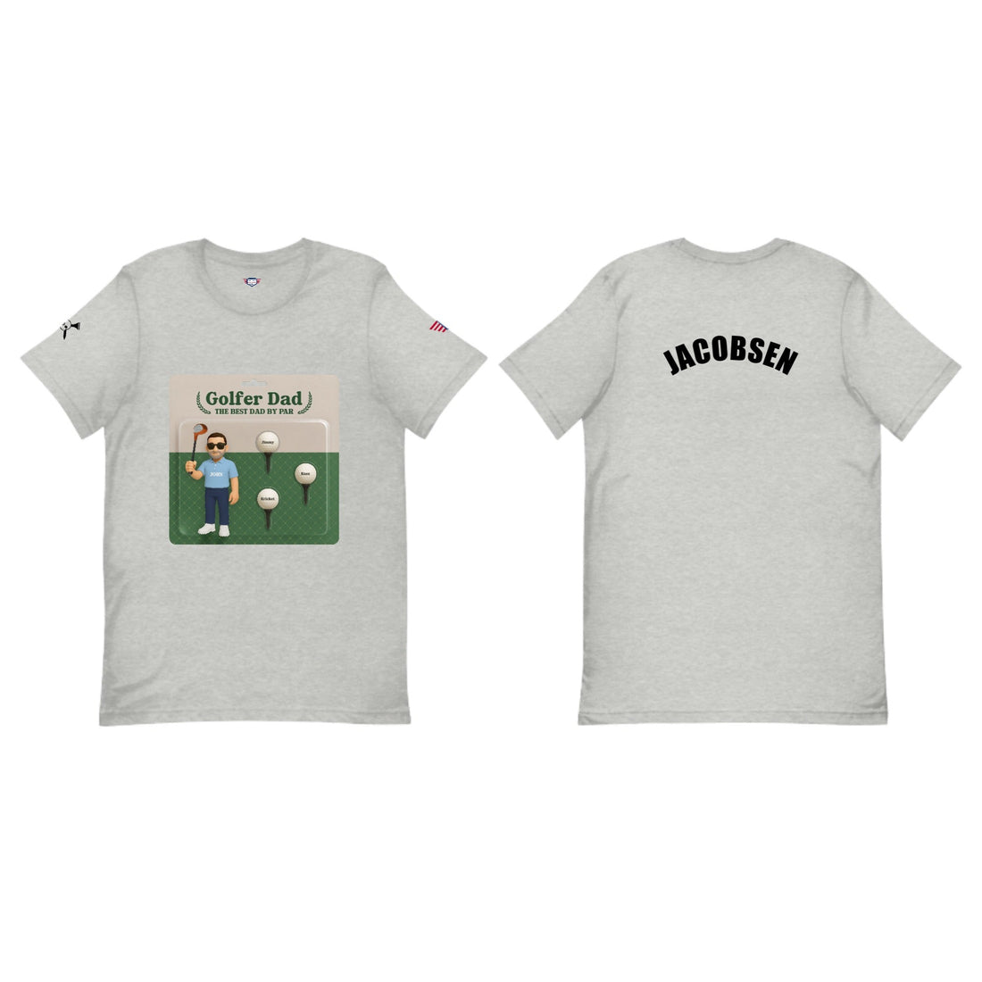 Why Golfer Dads Love the 'Golfer Dad Customized' USA T-Shirt