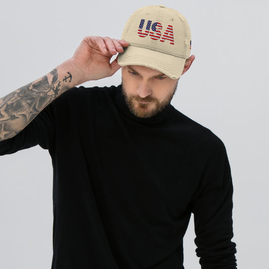 Why Badass Dads Rock the USA Distressed Dad Hat