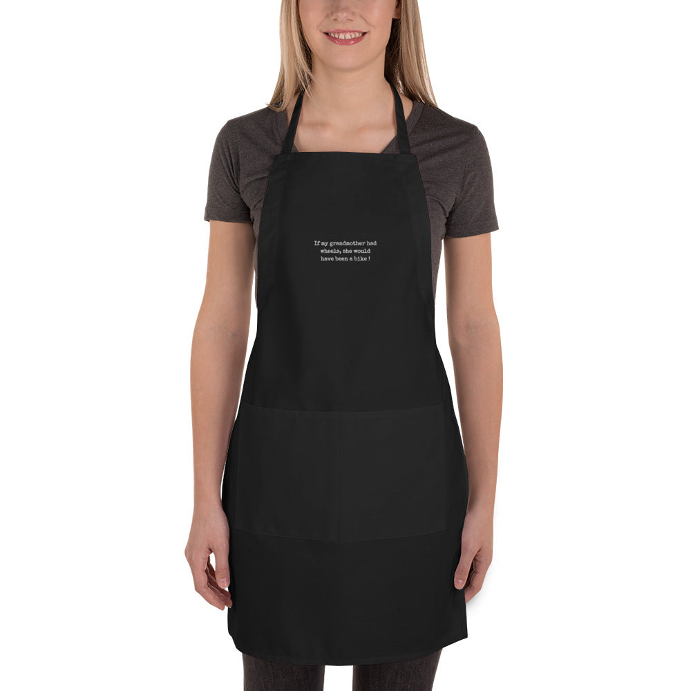 Why Chefs Love the 'Grandma Wheels = Bike' Embroidered Apron