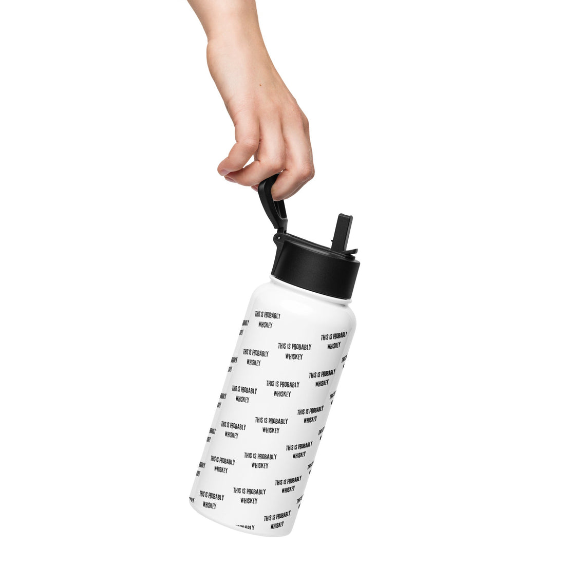 Fool Friends with "Probably Whiskey" Stainless Steel Straw Bottle