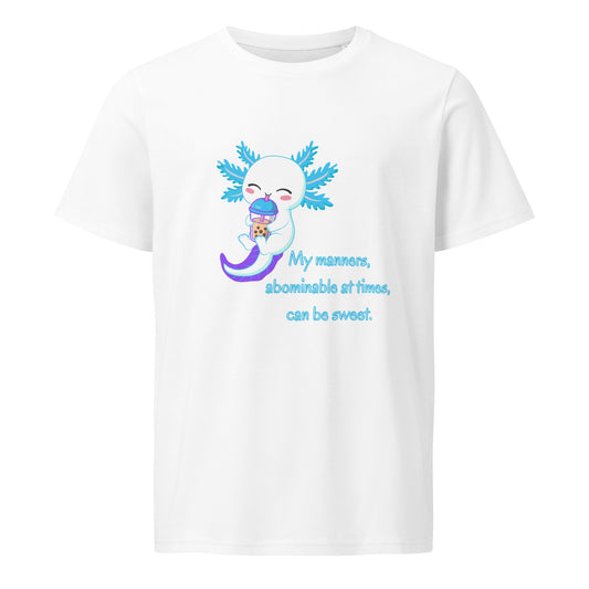 Sass Up Your Look: 'Manners' Organic Mid-Light T-Shirt