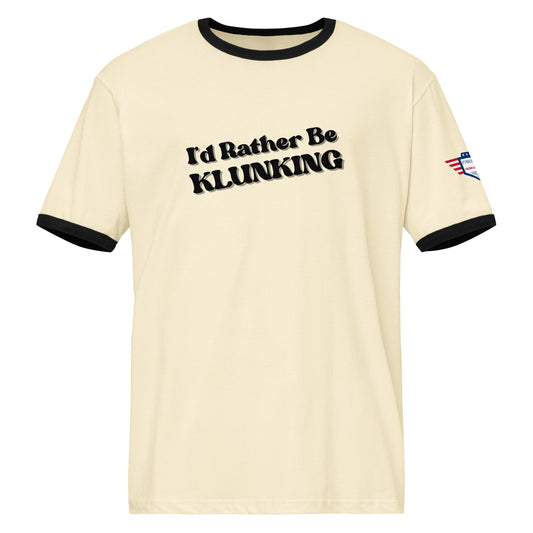 Why Klunkers Love the 'I’d Rather Be Klunking' Ringer Tee