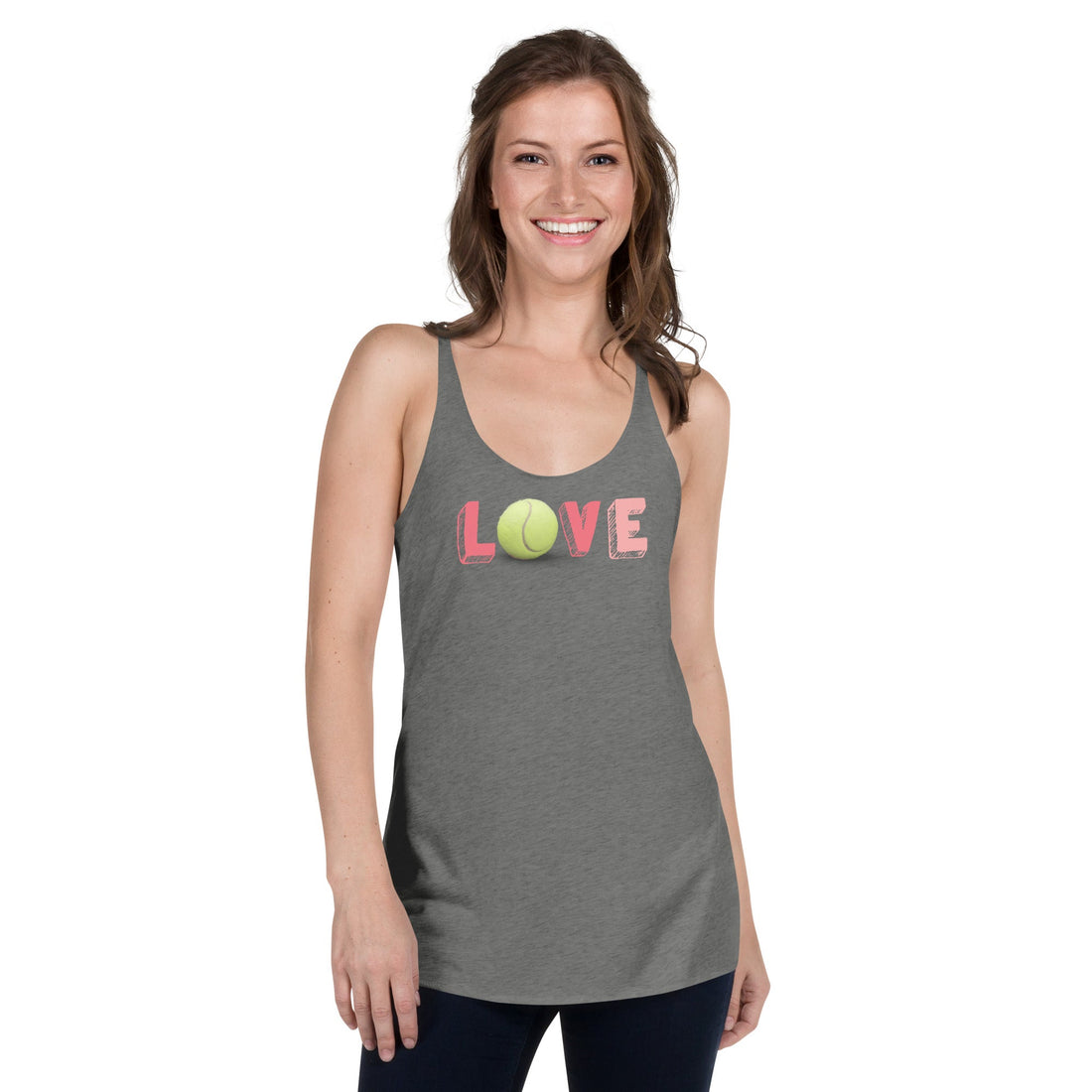 Why Tennis Lovers Love the 'Love Tennis' Women's Racerback Tank