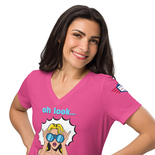 Why Sassy Women Love the 'Oh Look. Nobody Cares' Relaxed V-Neck Tee