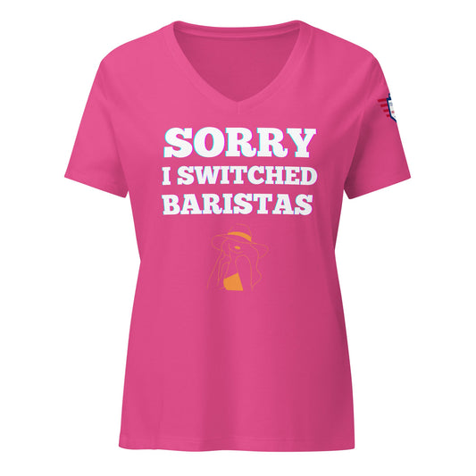 Why Women Rock the 'Sorry, I Switched Baristas' Relaxed V-Neck Tee