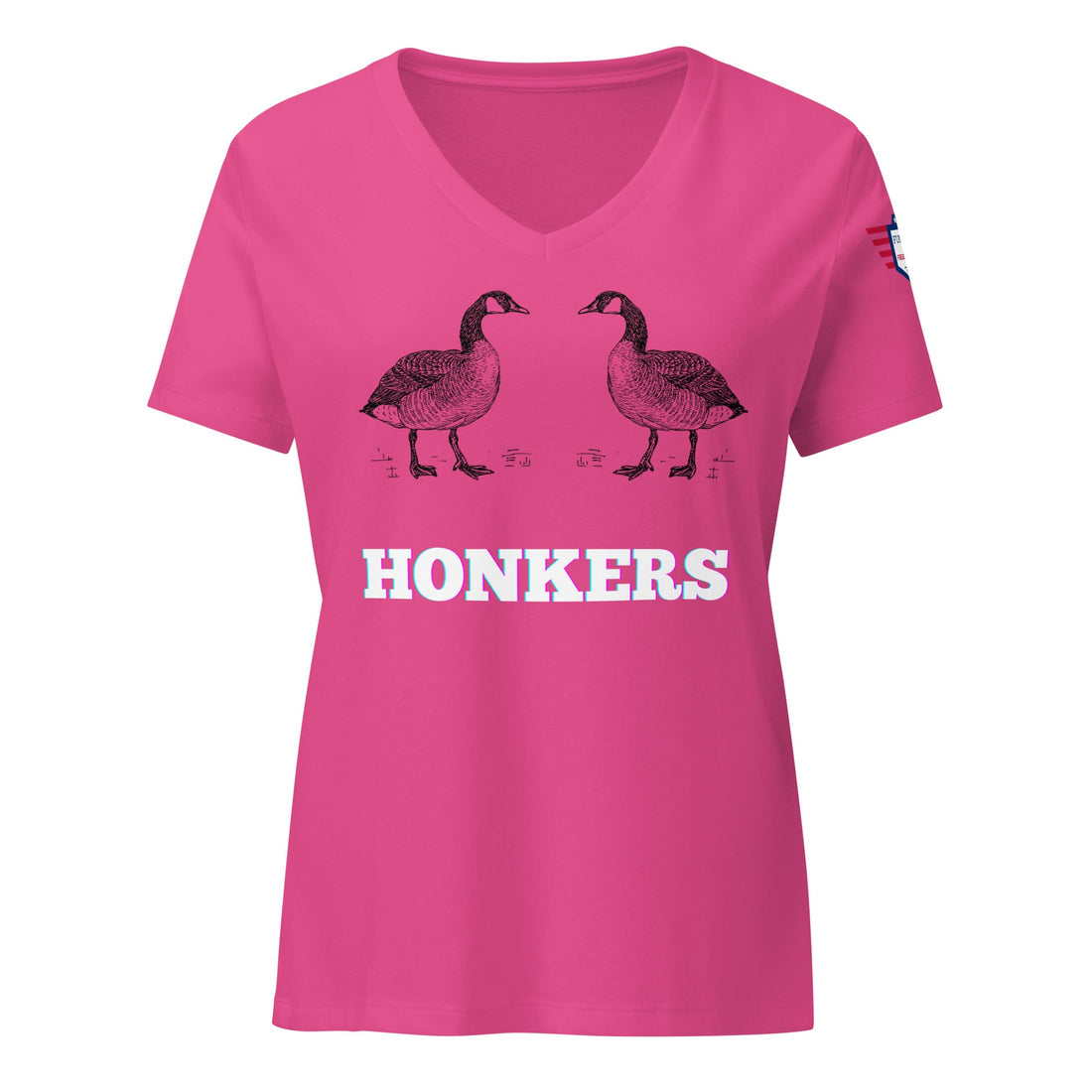 The Honkers Women's Relaxed V-Neck T-Shirt Your Boobs Deserve