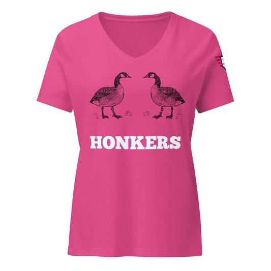 The Honkers Women's Relaxed V-Neck T-Shirt Your Boobs Deserve