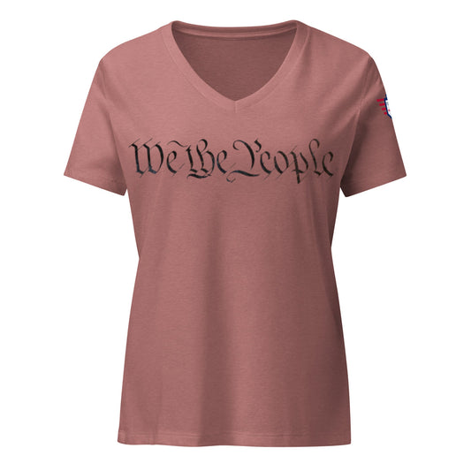 We the People V-Neck: Women's Relaxed Patriot Flex