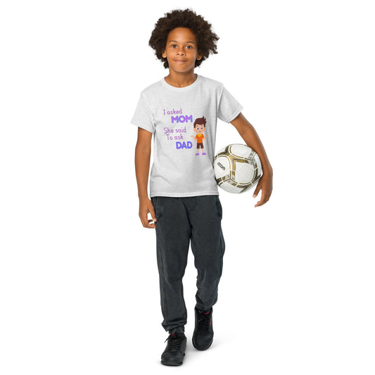 'I Asked Mom' Youth T-Shirt: Kid Sass Unleashed!