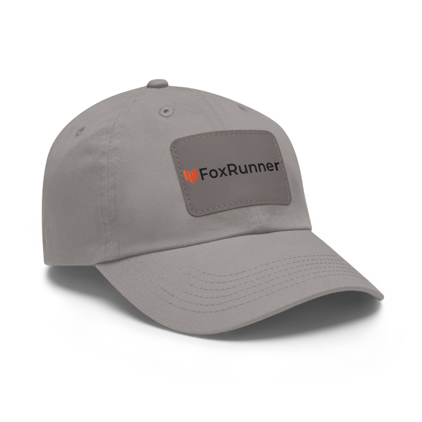 FoxRunner Leather Patch Hat — Casual Adjustable Baseball Cap