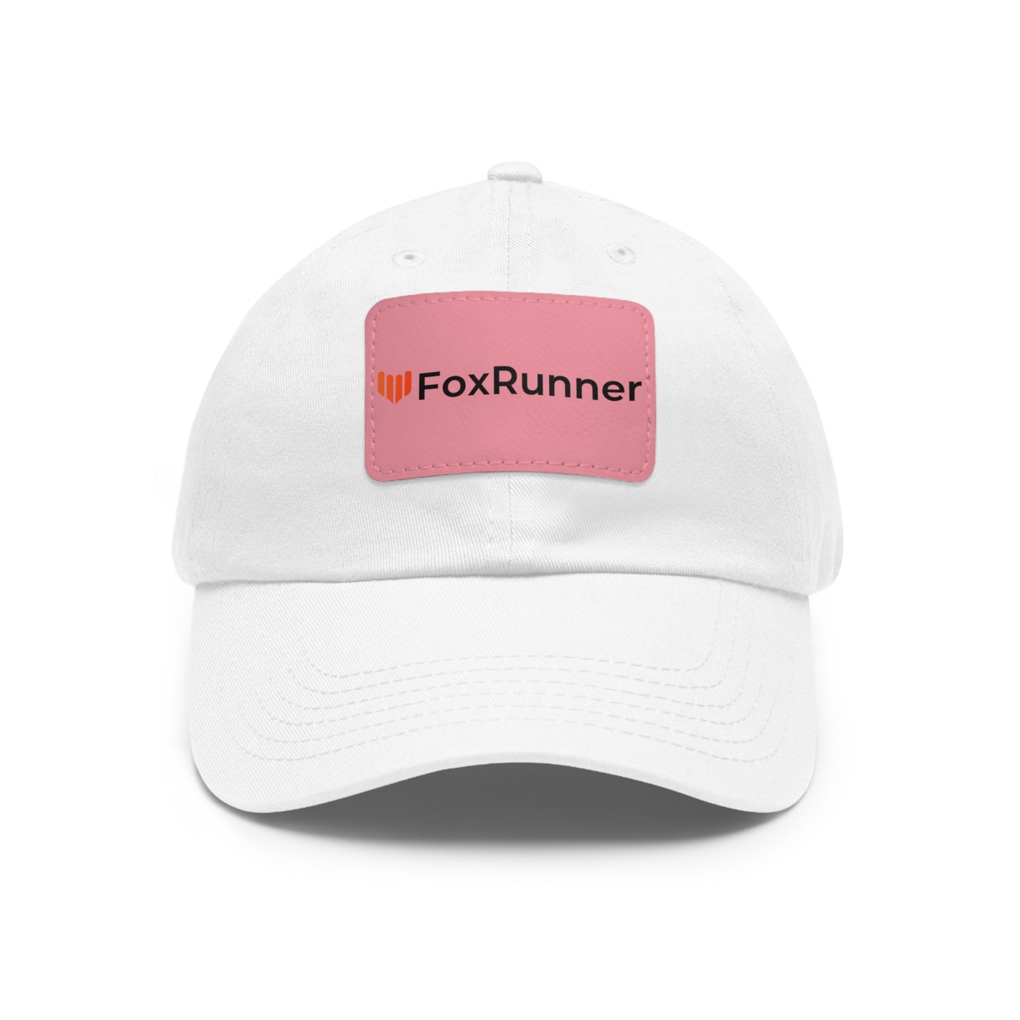 FoxRunner Leather Patch Hat — Casual Adjustable Baseball Cap