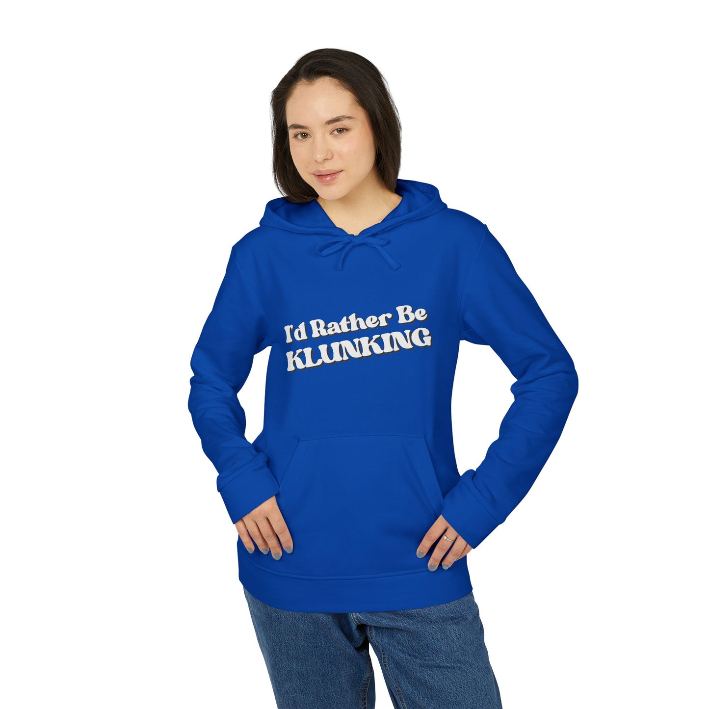 I’d Rather be Klunking - Adidas Fleece Hoodie