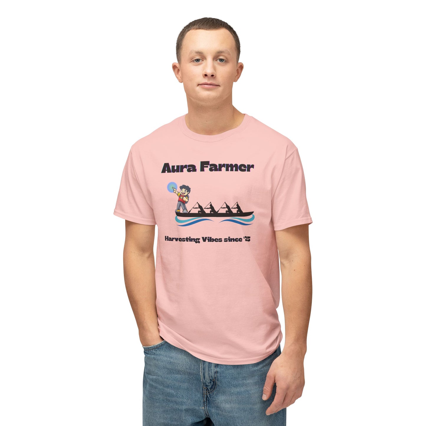Aura Farmer Cotton T-Shirt | Harvesting Vibes | Casual Wear, Gift for Farmers, Summer Style, Outdoor Activities, Eco-Friendly Fashion
