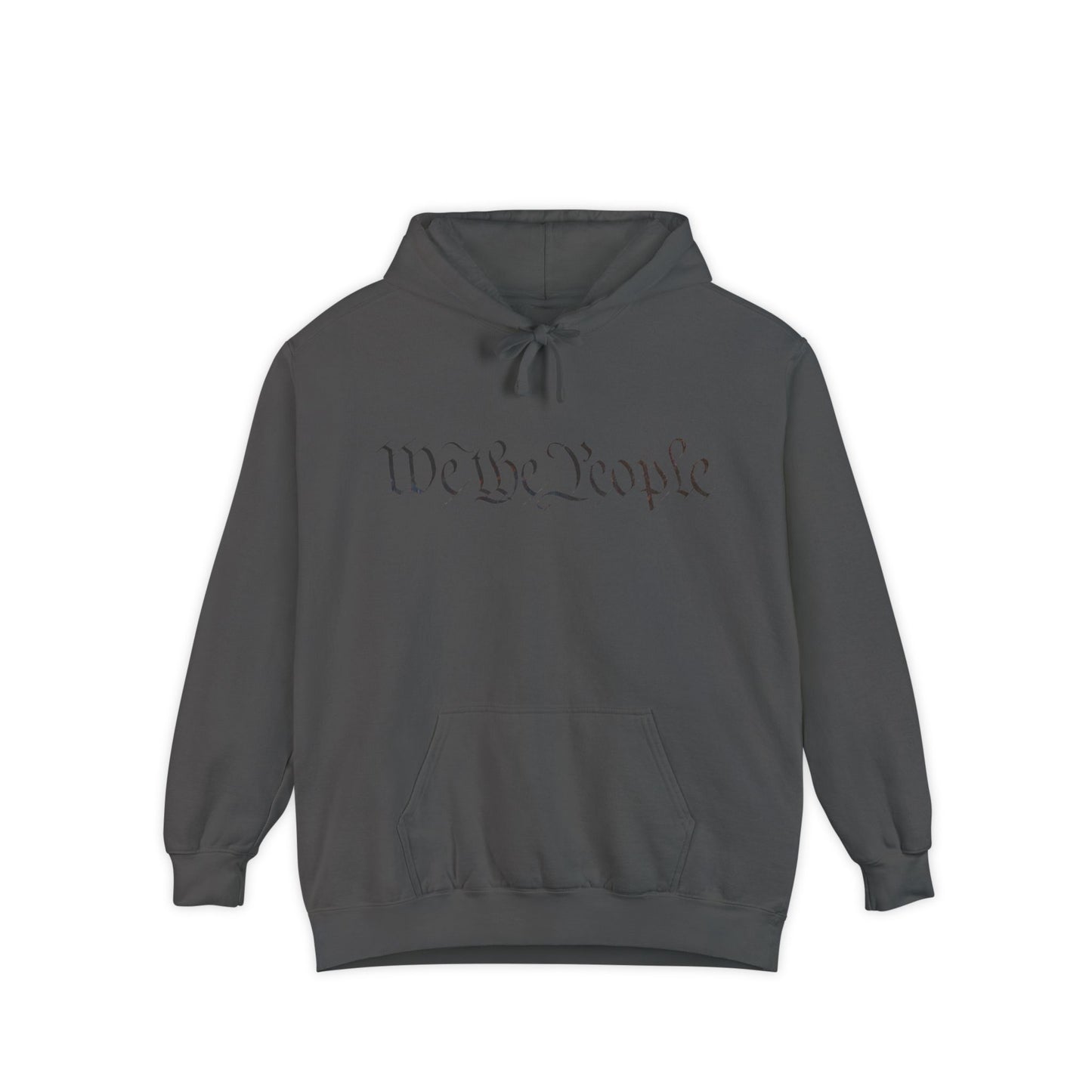 We the People - Easter-egg QR Code Trump Dance - Unisex Garment-Dyed Hoodie, Casual Wear, Gift for Freedom Lovers, Cozy Sweatshirt, Everyday Comfort
