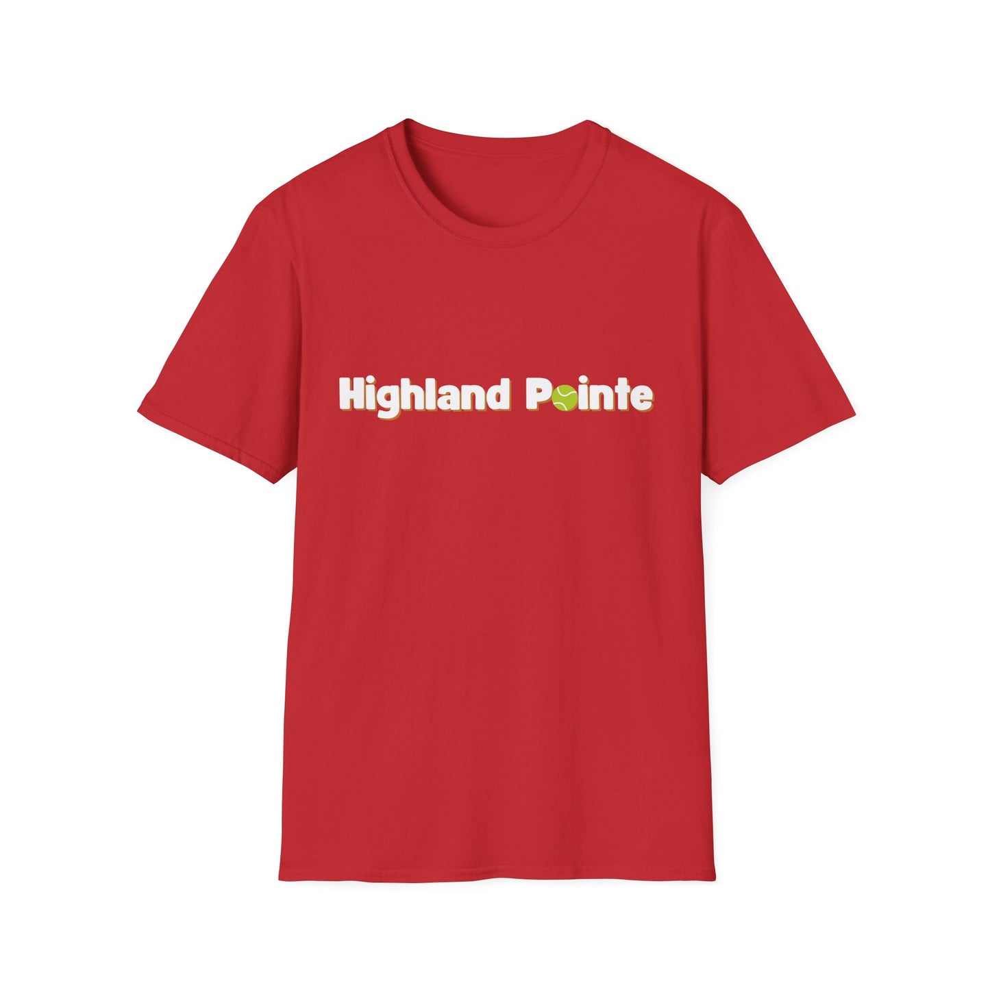 T-Shirt — Minimal 'Highland Smile' Logo Tee (Small Green Emblem)