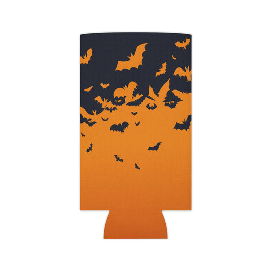 Spooky Bat Can Cooler, Halloween Beverage Holder, Fall Party Accessory, Outdoor Gathering Gift, Fun Drink Sleeve