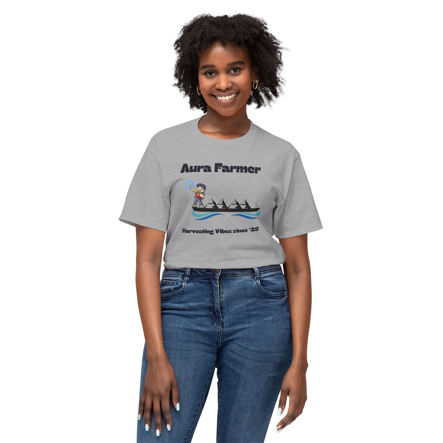 Aura Farmer Cotton T-Shirt | Harvesting Vibes | Casual Wear, Gift for Farmers, Summer Style, Outdoor Activities, Eco-Friendly Fashion