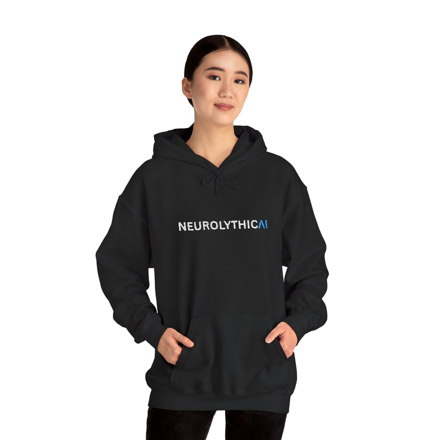 NeurolyticAI Hoodie — Minimal Neural Science Logo Pullover