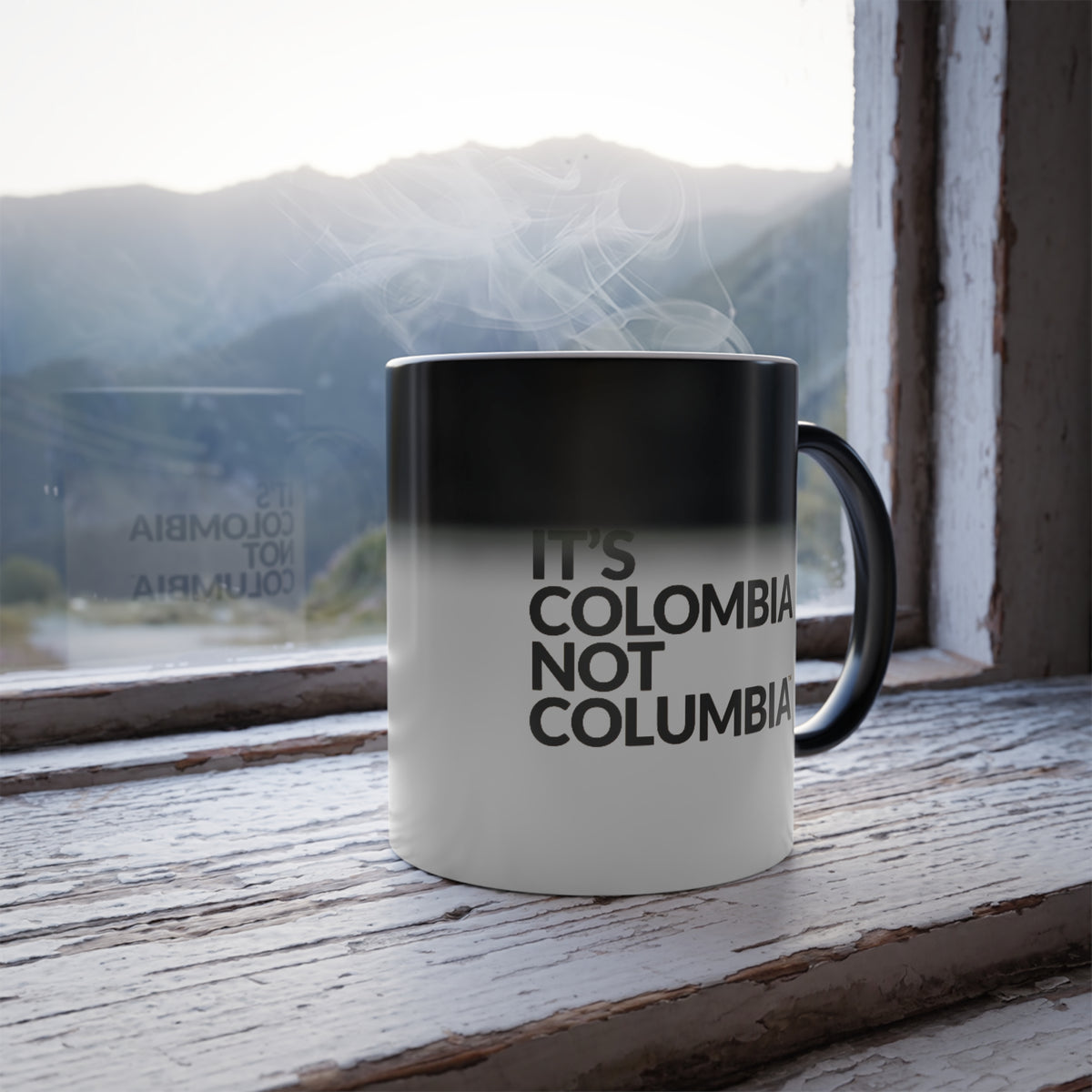 Color-Morphing Mug — "It's Colombia" 11oz Heat-Change Coffee Cup
