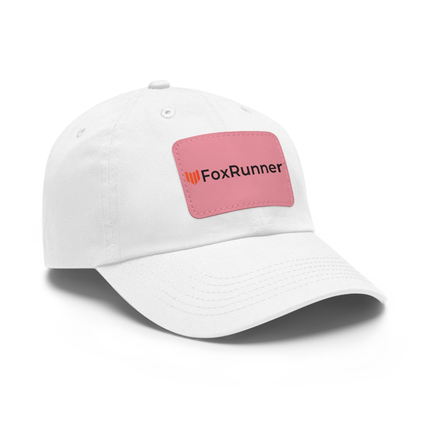 FoxRunner Leather Patch Hat — Casual Adjustable Baseball Cap