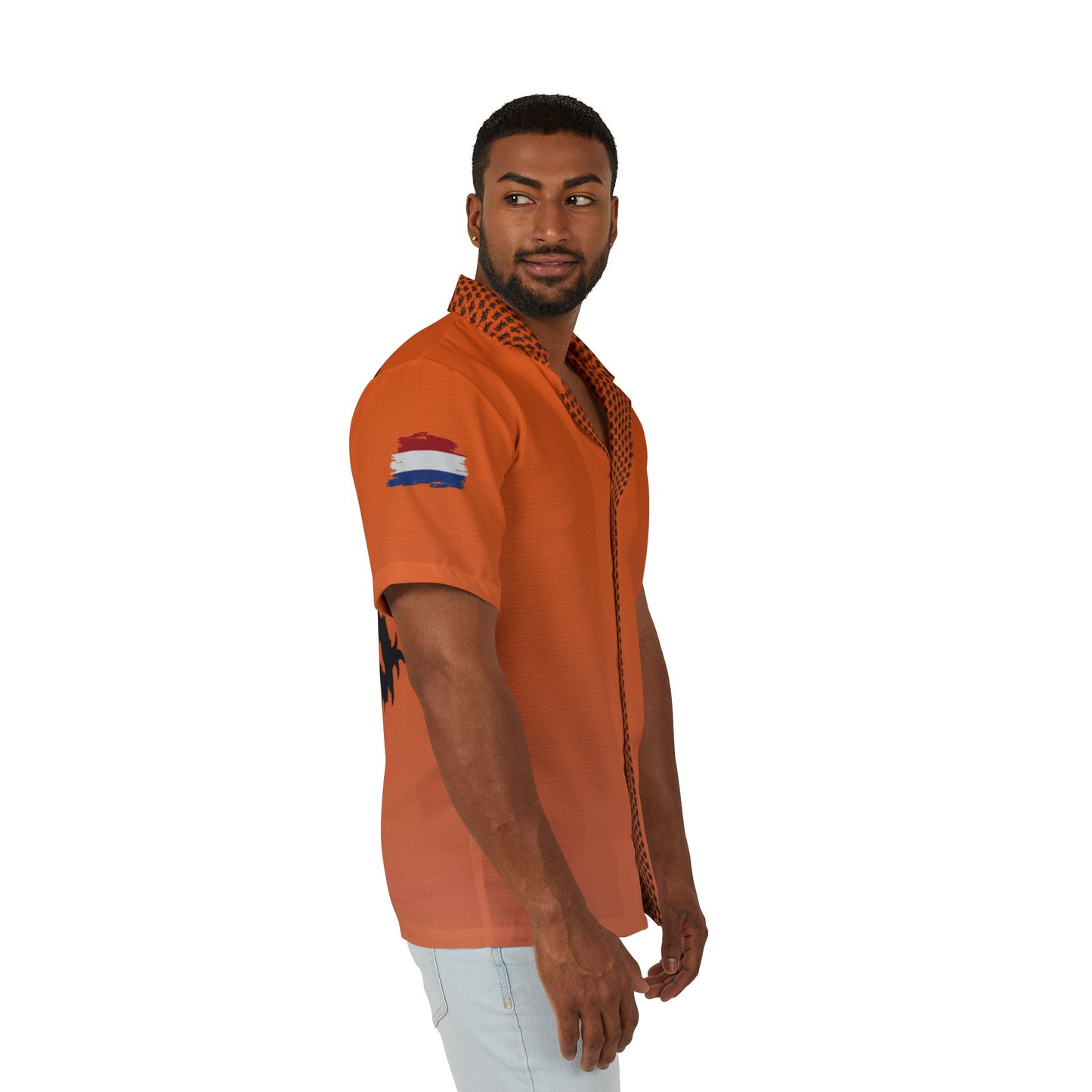 Dutch Hawaii shirt, perfect for Koningsdag, Voetbal, or just Summer Fashion, Tropical Vibes, Beach Party Wear, Vacation Essential, Trendy Casual