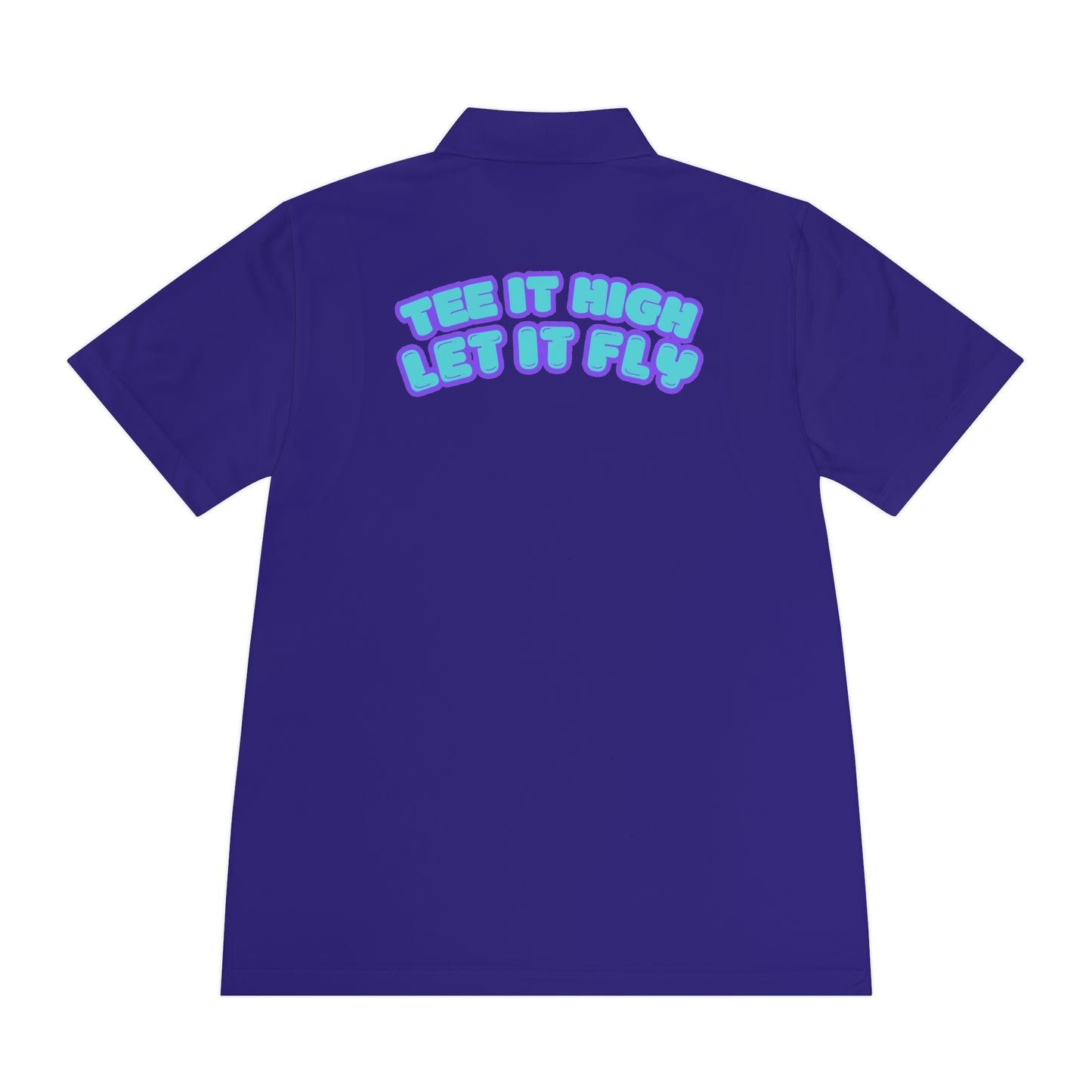 Tee-bone - Golf Polo Shirt with 'Tee It High, Let It Fly' Design