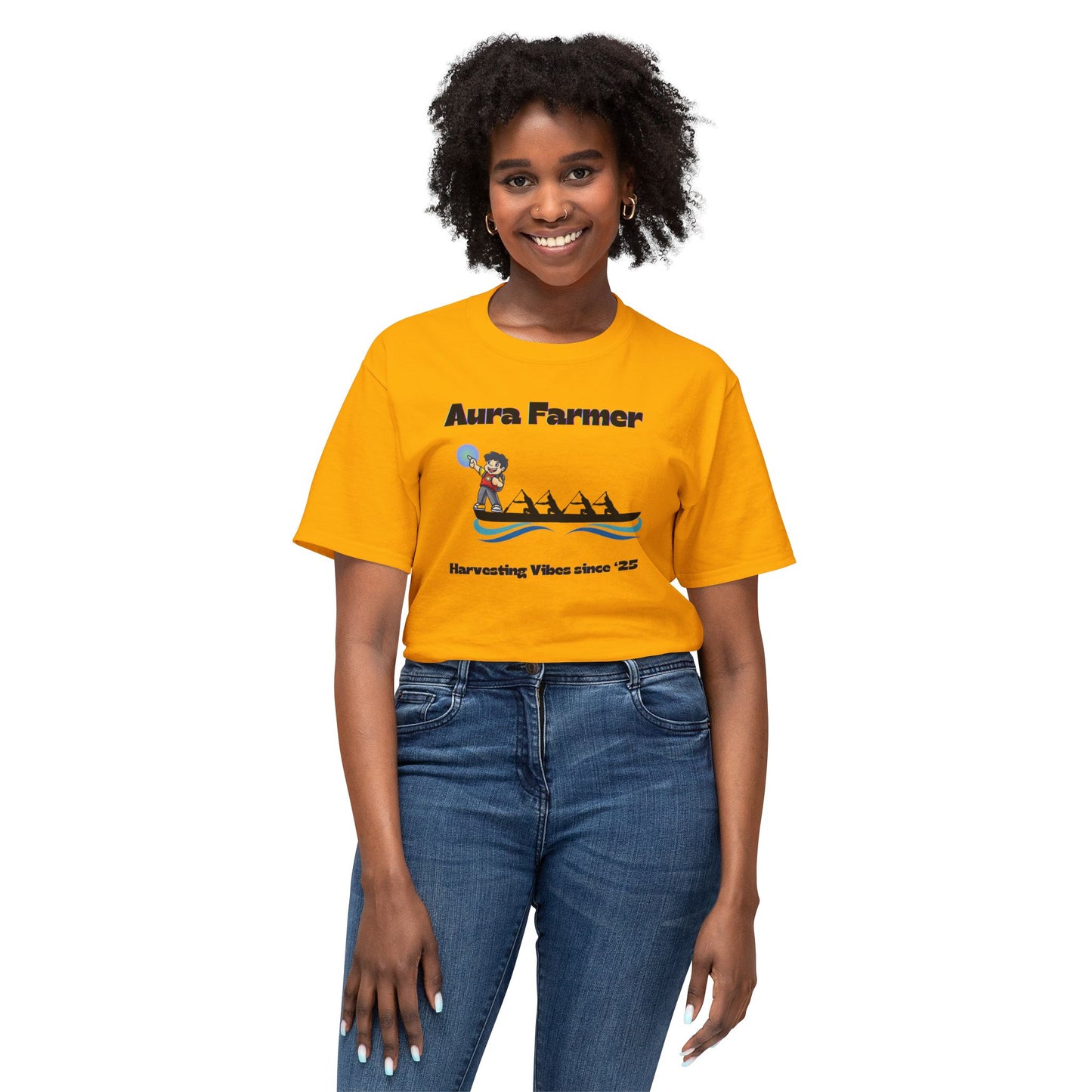 Aura Farmer Cotton T-Shirt | Harvesting Vibes | Casual Wear, Gift for Farmers, Summer Style, Outdoor Activities, Eco-Friendly Fashion