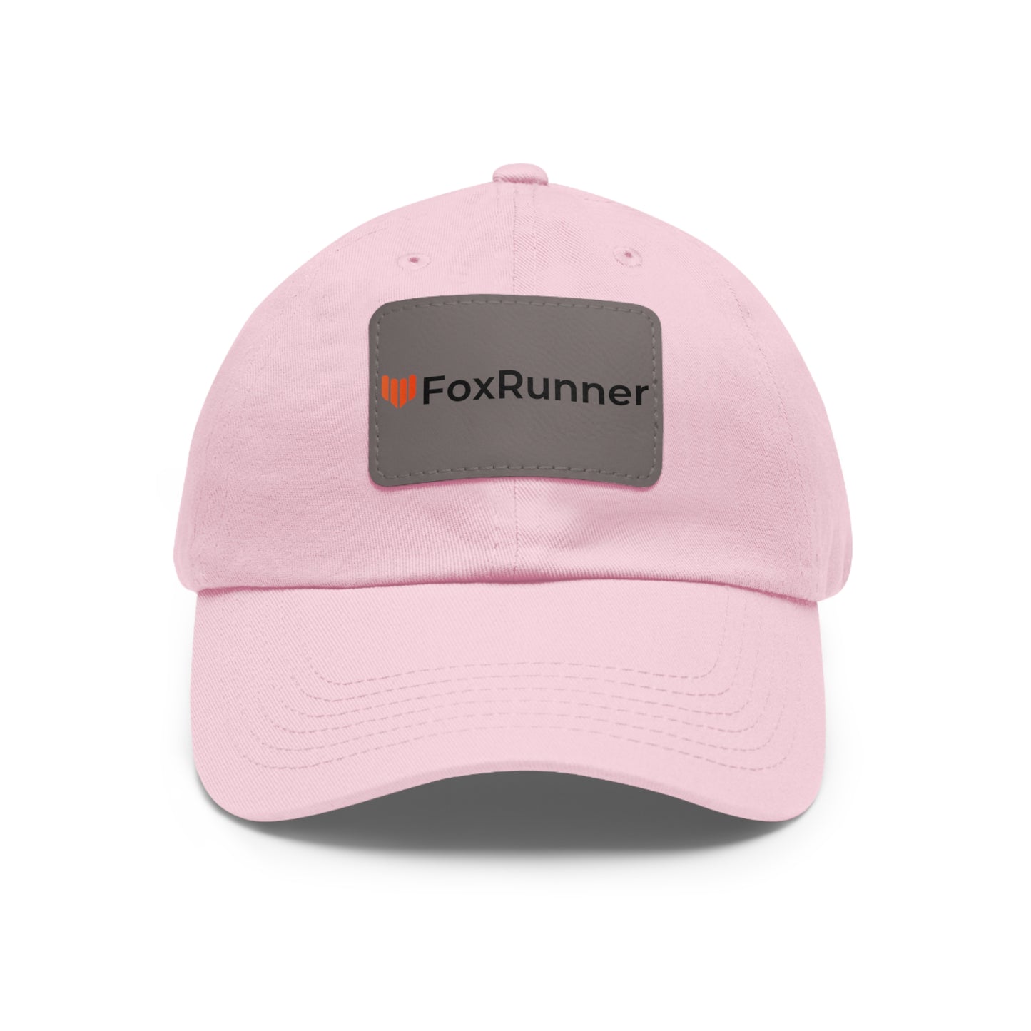 FoxRunner Leather Patch Hat — Casual Adjustable Baseball Cap