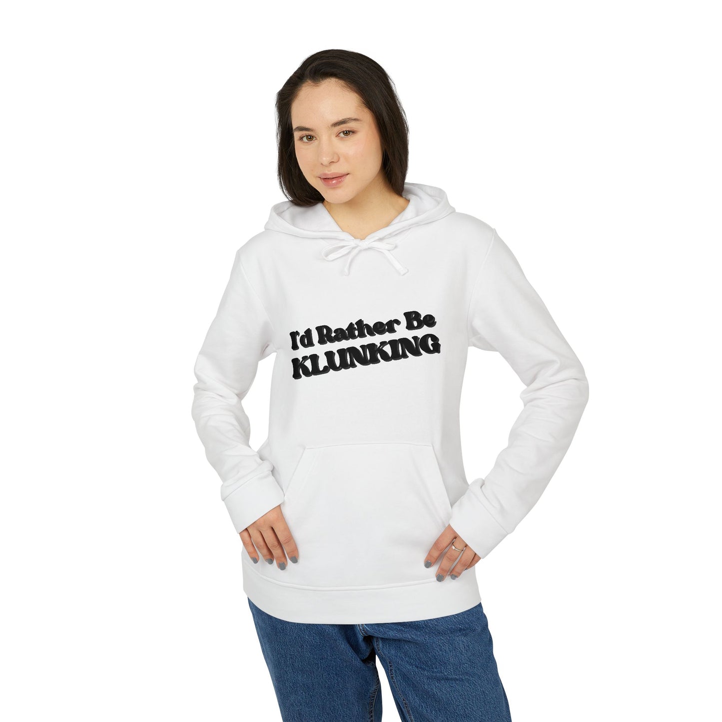 I’d Rather be Klunking - Adidas Fleece Hoodie