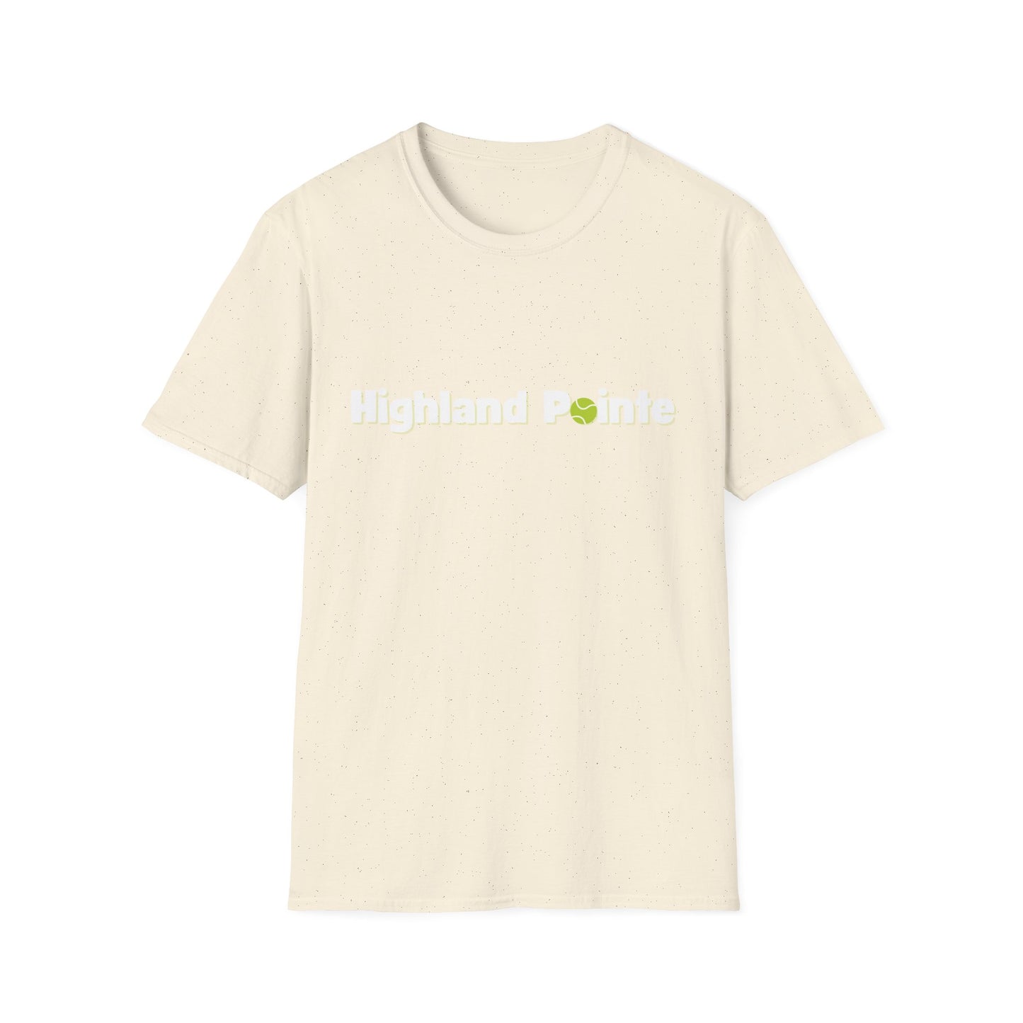 T-Shirt — Minimal 'Highland Smile' Logo Tee (Small Green Emblem)