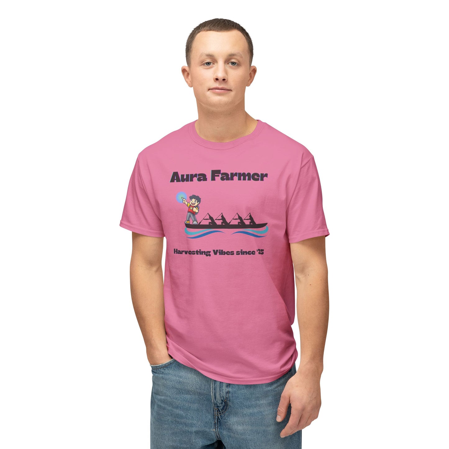 Aura Farmer Cotton T-Shirt | Harvesting Vibes | Casual Wear, Gift for Farmers, Summer Style, Outdoor Activities, Eco-Friendly Fashion
