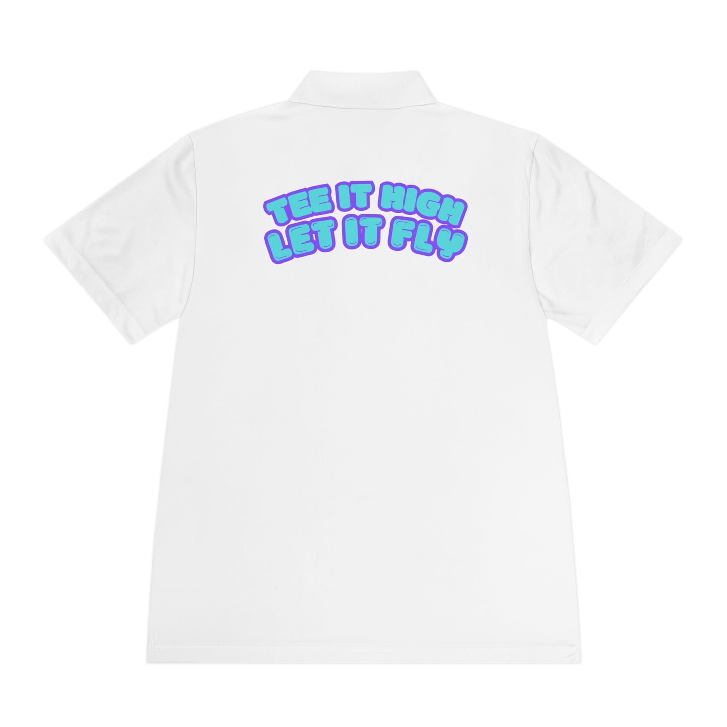 Tee-bone - Golf Polo Shirt with 'Tee It High, Let It Fly' Design