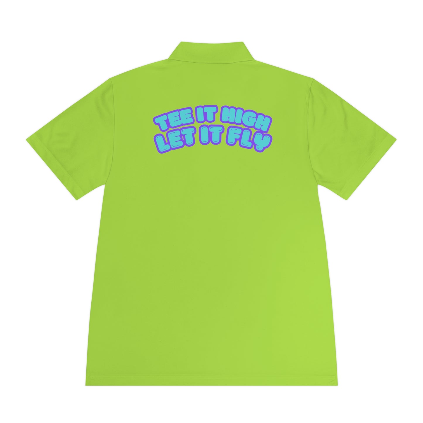 Tee-bone - Golf Polo Shirt with 'Tee It High, Let It Fly' Design