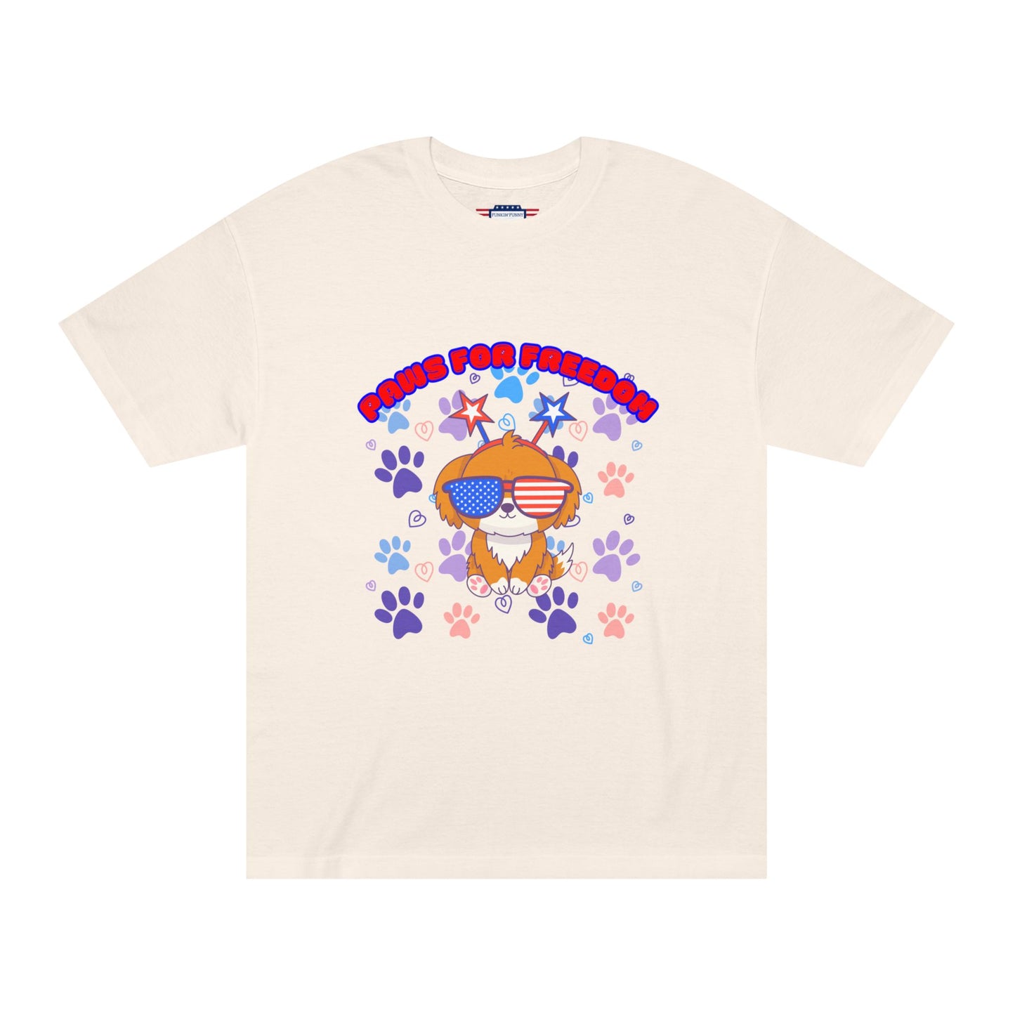 'Paws for Freedom' Unisex Classic Tee - Celebrate Pets & Patriotism