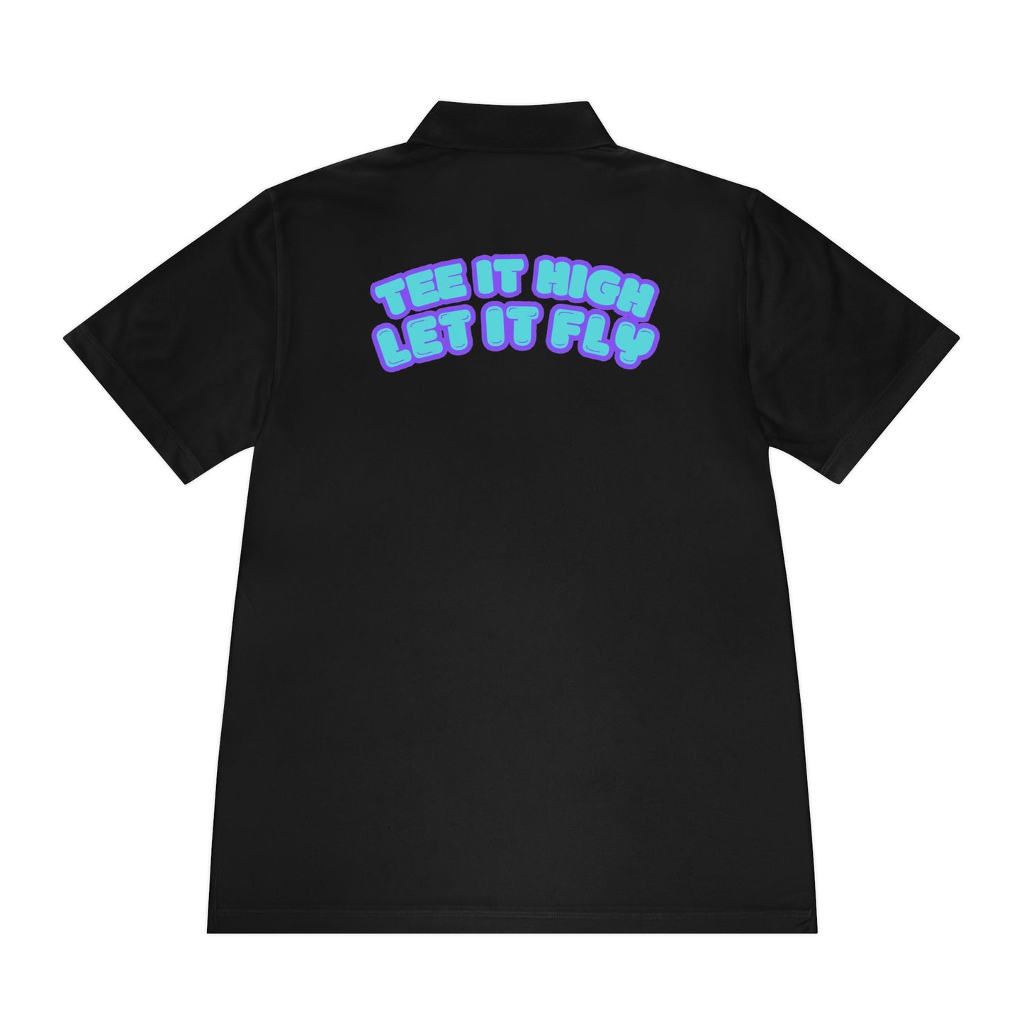 Tee-bone - Golf Polo Shirt with 'Tee It High, Let It Fly' Design