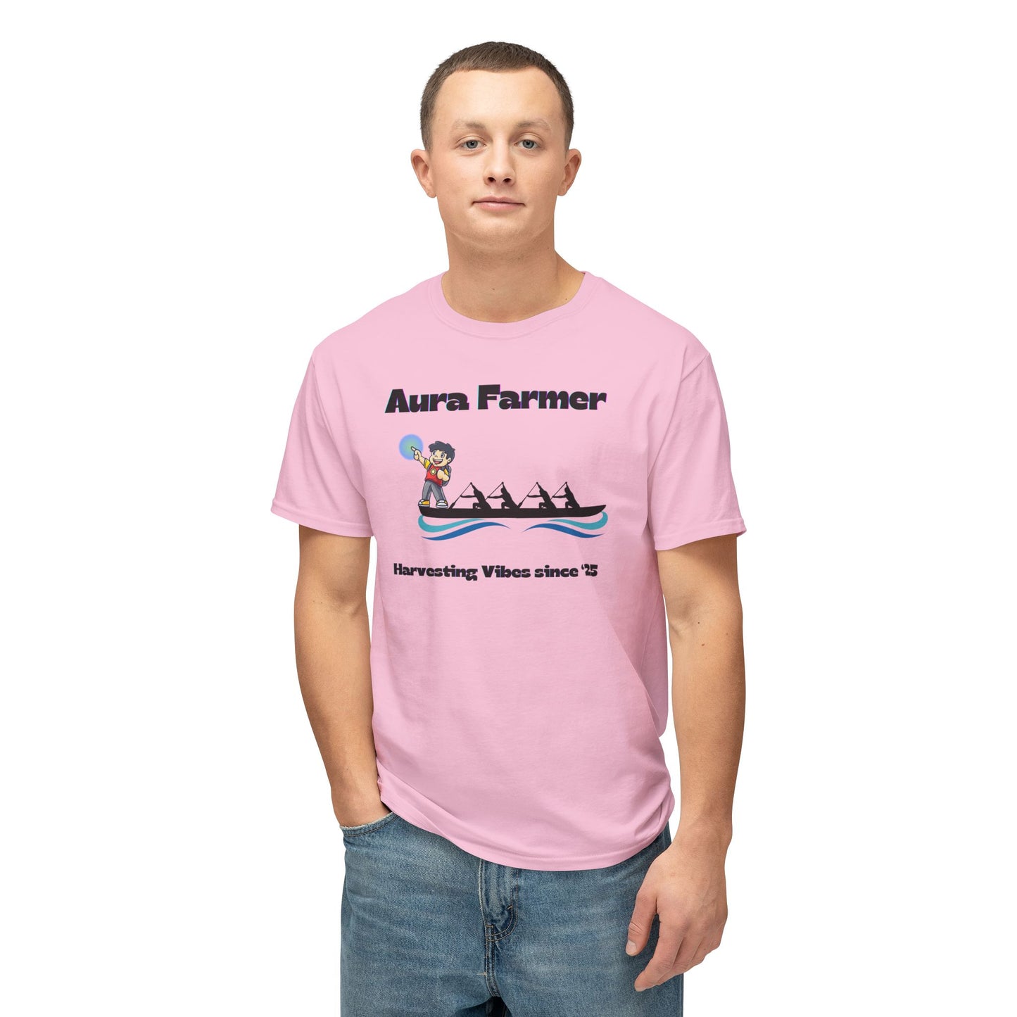 Aura Farmer Cotton T-Shirt | Harvesting Vibes | Casual Wear, Gift for Farmers, Summer Style, Outdoor Activities, Eco-Friendly Fashion