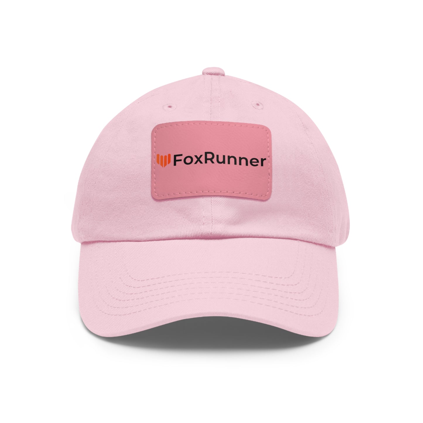 FoxRunner Leather Patch Hat — Casual Adjustable Baseball Cap