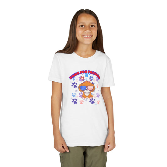 Youth - 'Paws for Freedom' Unisex Classic Tee - Celebrate Pets & Patriotism