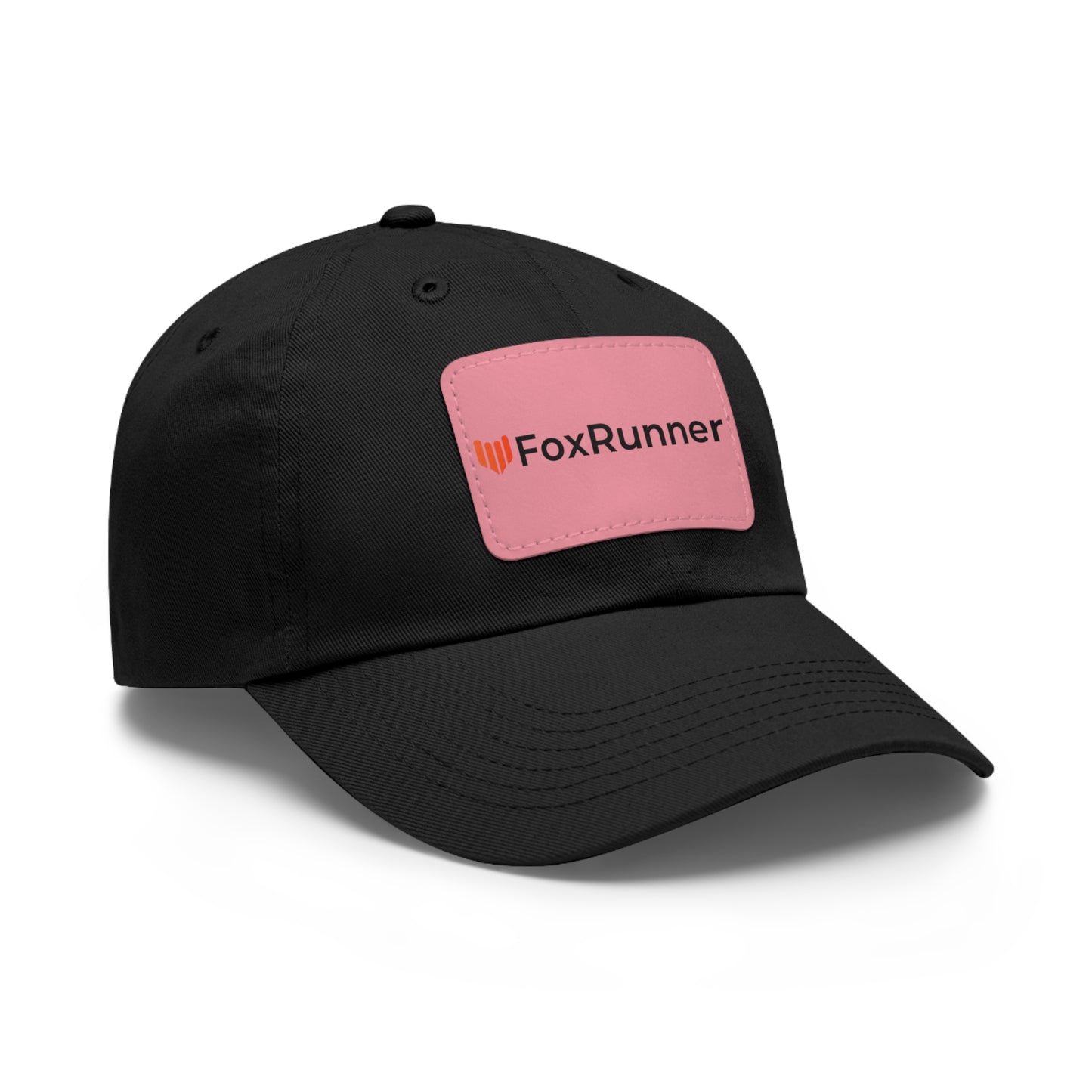 FoxRunner Leather Patch Hat — Casual Adjustable Baseball Cap