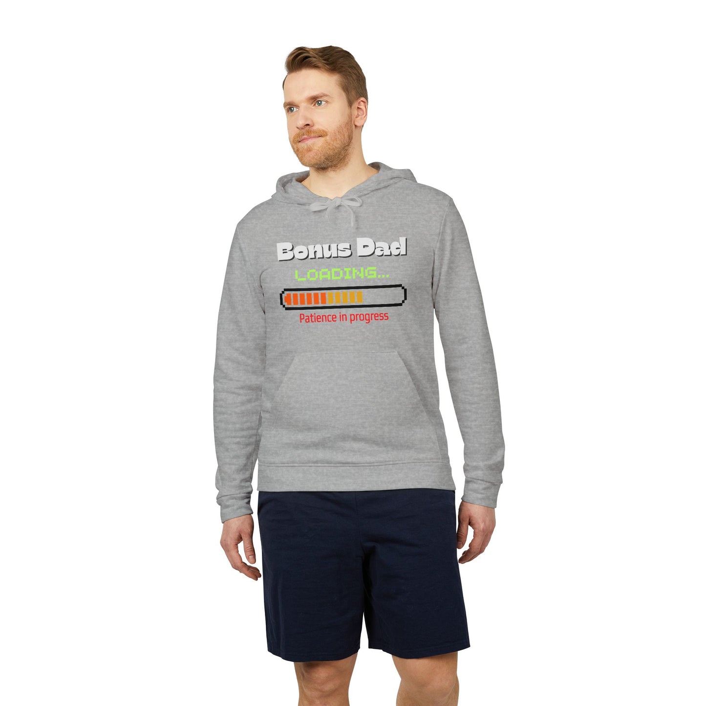 Bonus Dad - Patience in Progress Adidas Fleece Hoodie